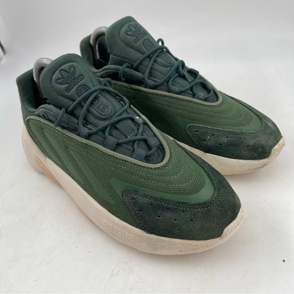 Adidas Men’s Ozelia Shadow Green- SZ 7 -Oxide Lace-Up Low Top Running Shoes